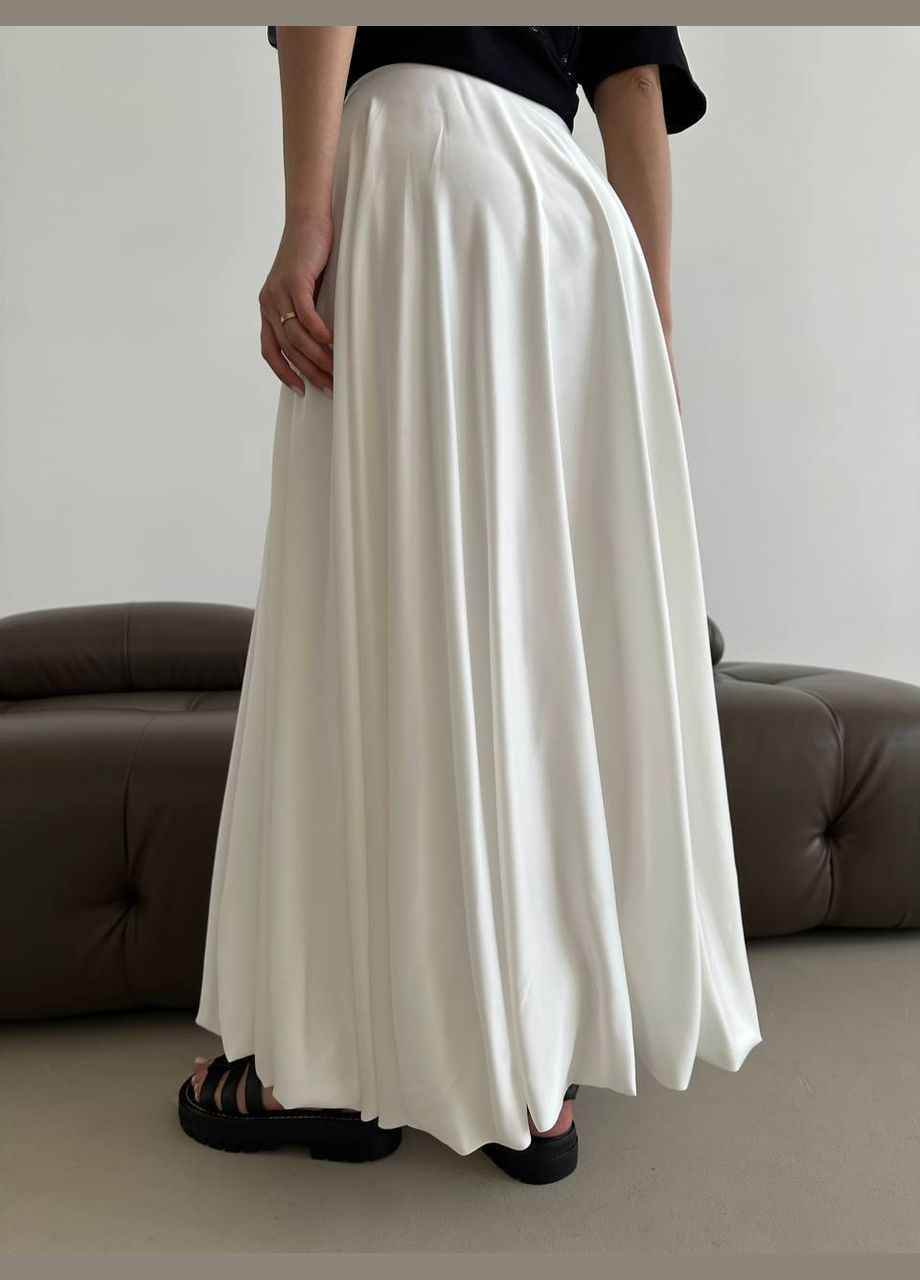 Белая кэжуал однотонная юбка N.Family