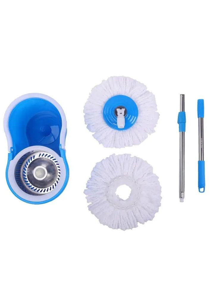 Швабра з відром для підлоги, автоматичний віджим, 10л, блакитний колір No Brand (316115951)