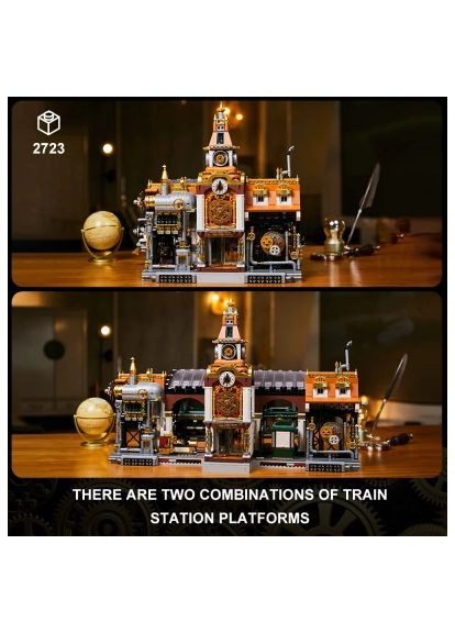 Конструктор Original - Steampunk Залізнична станція в стилі стімпанк (85007) Pantasy Original - Steampunk Залізнична станція в стилі ст (366696160)