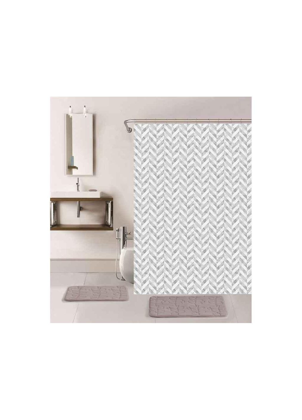 Штора для ванной 180*180 в ассортименте XRQRP-554 ТМ Dariana (303809568)