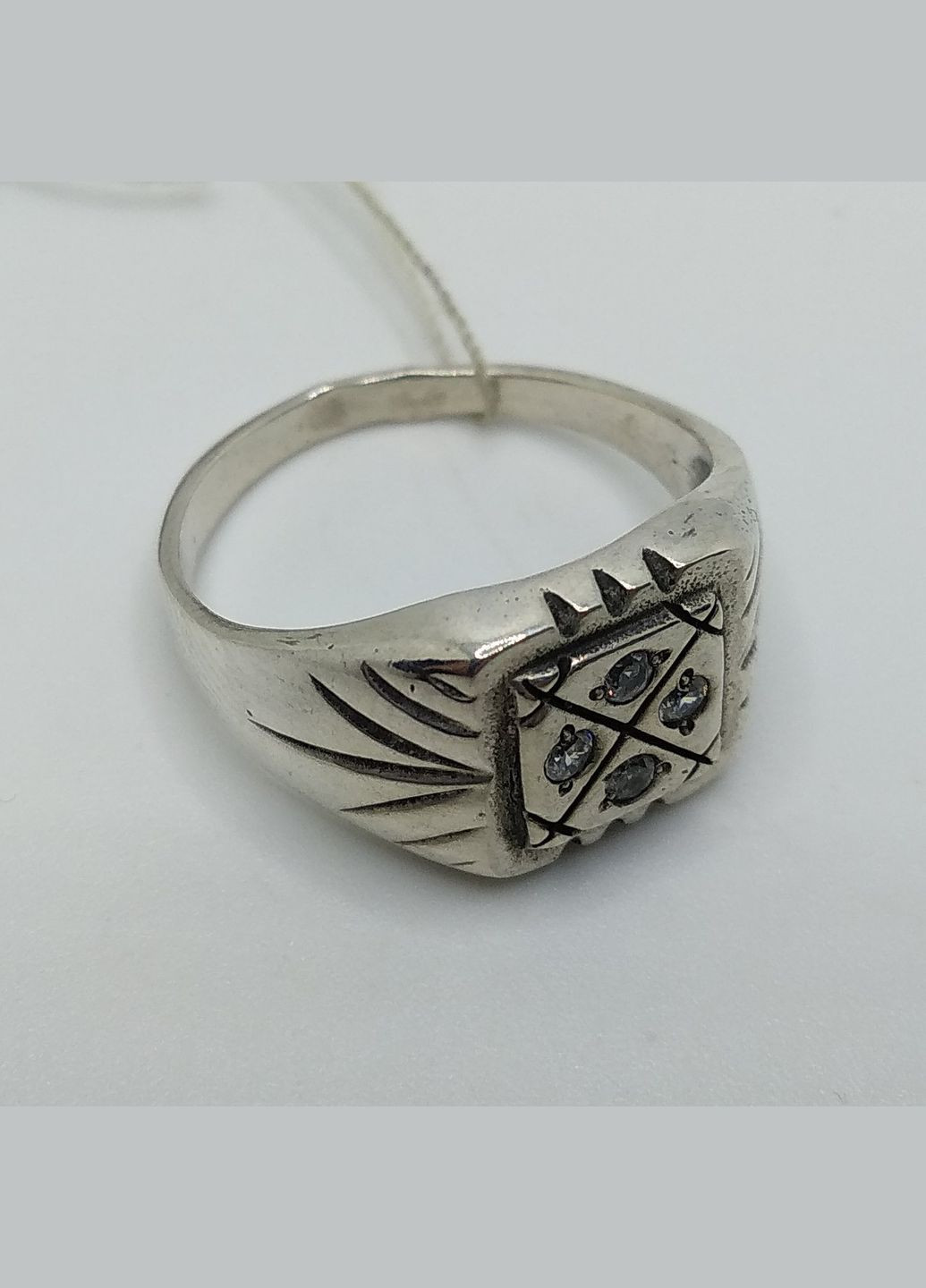 Печатка срібло 925° 4,91г. (17с027) Сапфір 17С027 (306432441)