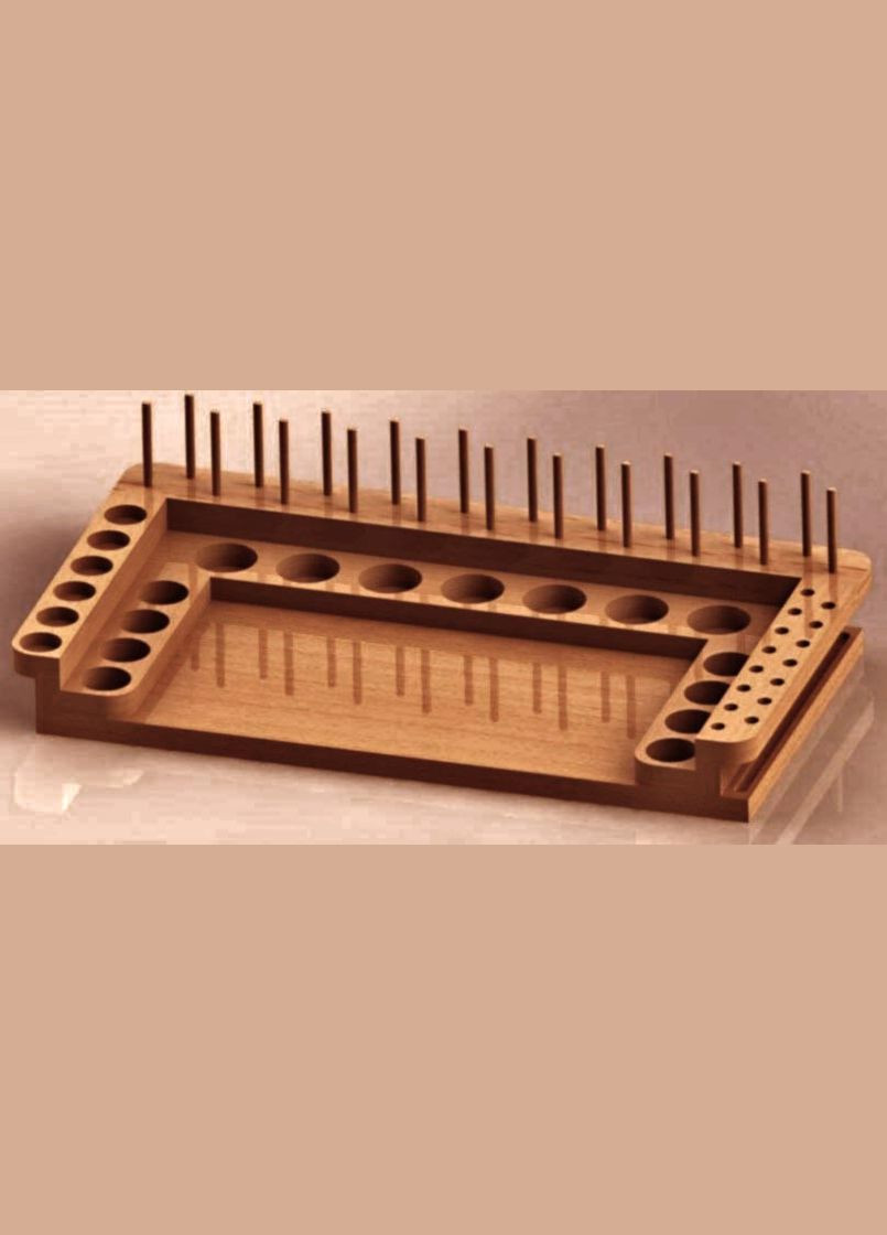 Органайзер для в'язання мушок з дерева Ендре сієна (РМШ-001505) No Brand (328910571)