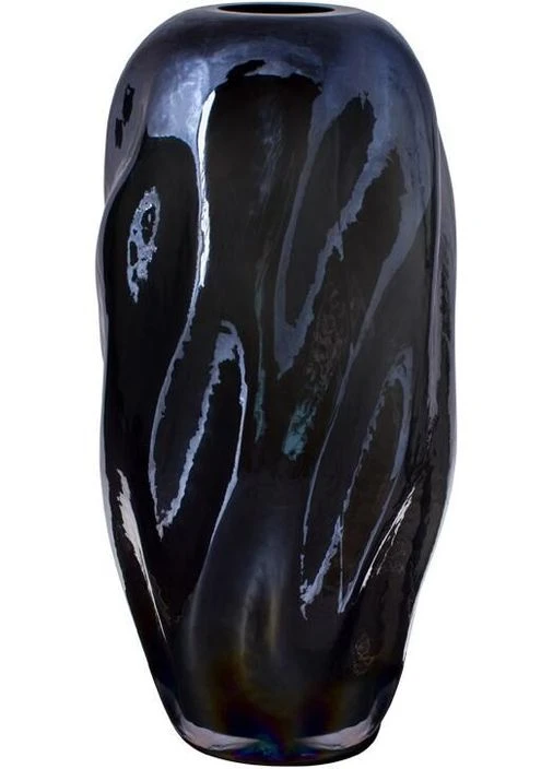 Скляна ваза для квітів Ariadne "Blue Steel" 32см BD-420-115 Bona (303633701)