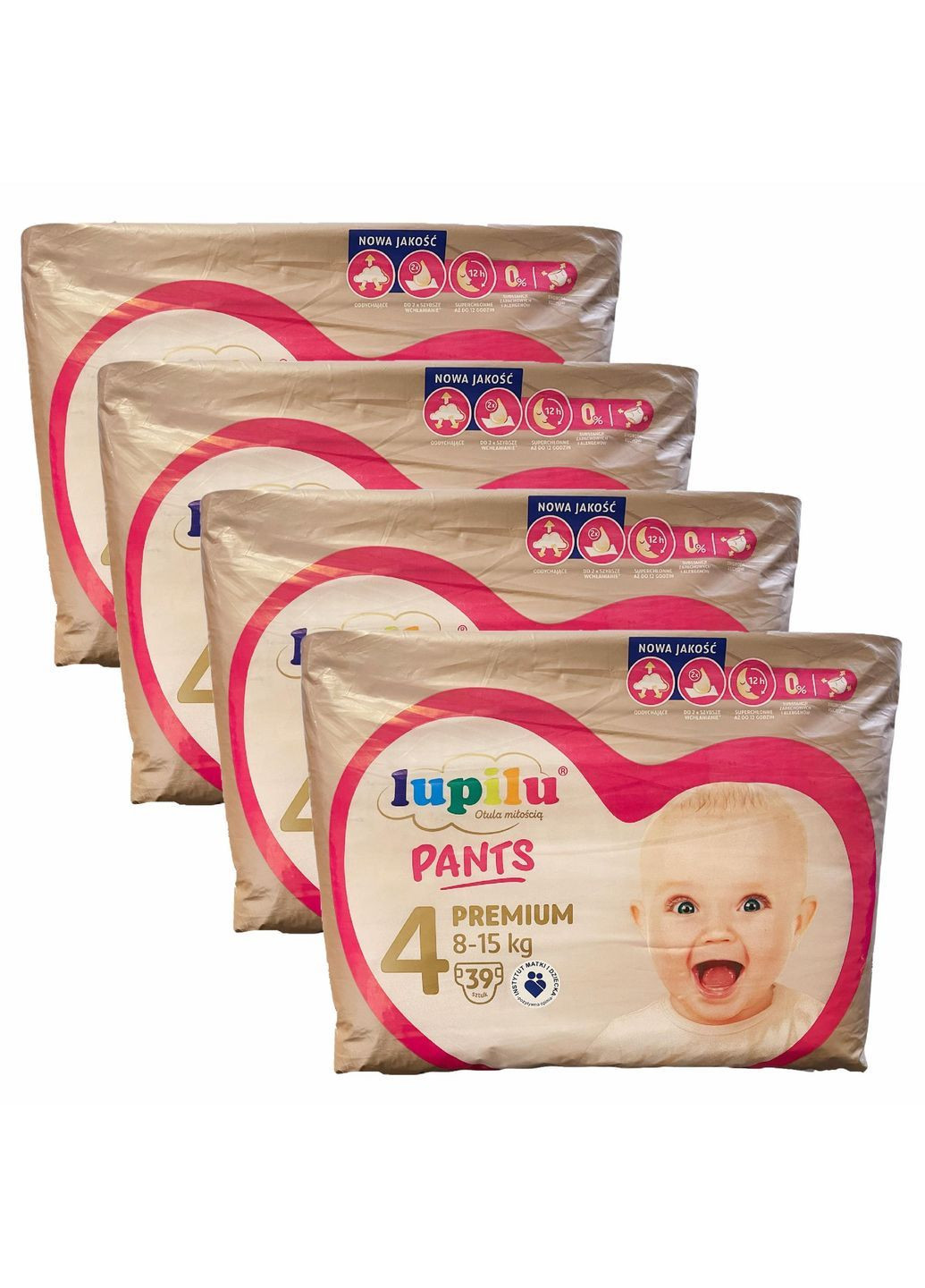 Підгузники-трусики Premium Jumbo Bag 4 Maxi 8-15 кг 156 шт Lupilu (369668558)