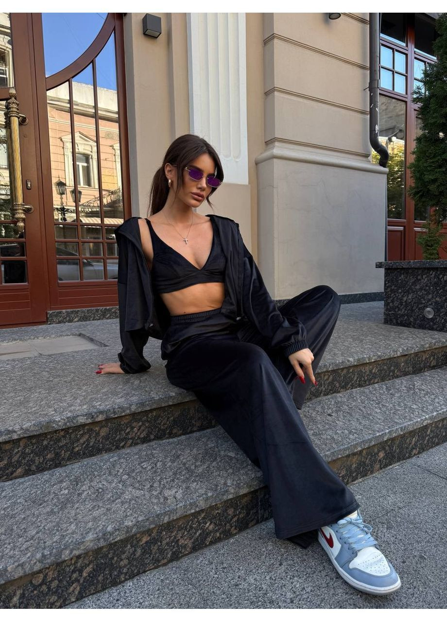 Жіночий велюровий костюм трійка Avanti (362210053)