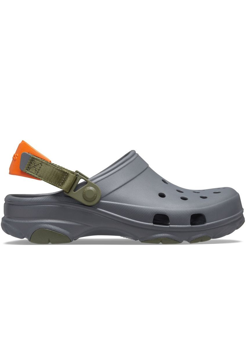 Серебряные сабо all terrain clog slate grey multi 206340 Crocs