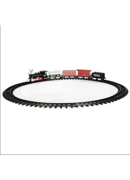 Железная дорога поезд и вагоны длина путей 138 см 21 деталь свет звук (YY-098) No Brand (302215742)