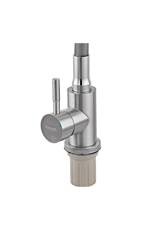 Змішувач для кухні SUS-011 Refl.Gray із силіконовим виливом (вилив сірий) (CH6481) Armata (369932800)