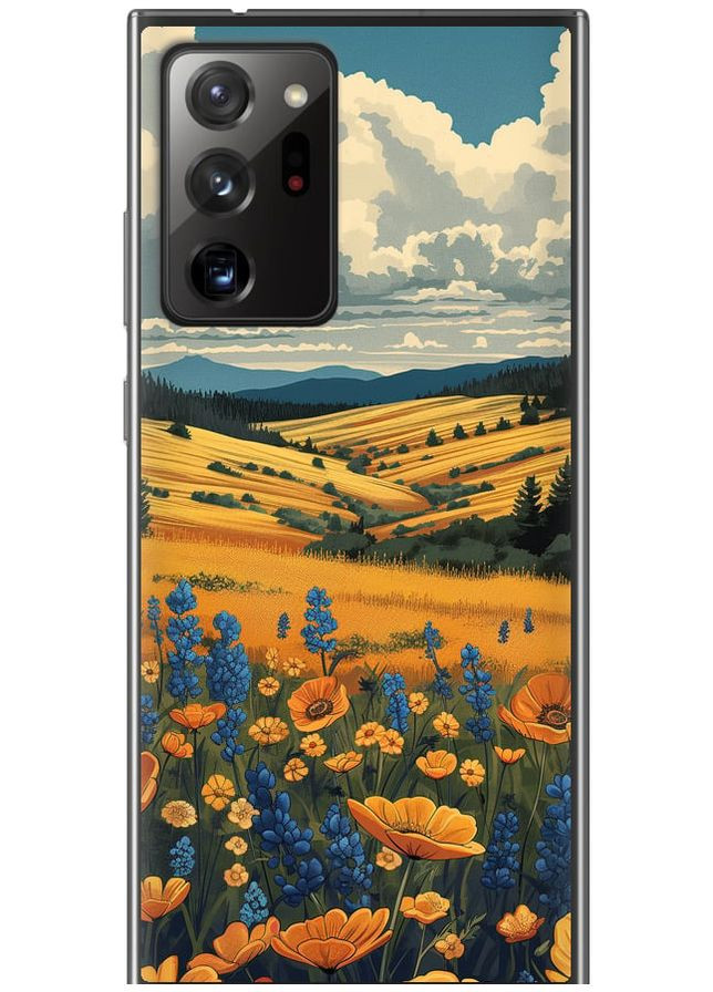 Силіконовий чохол 'Українське поле' для Endorphone Samsung Galaxy Note 20 Ultra (288577578)