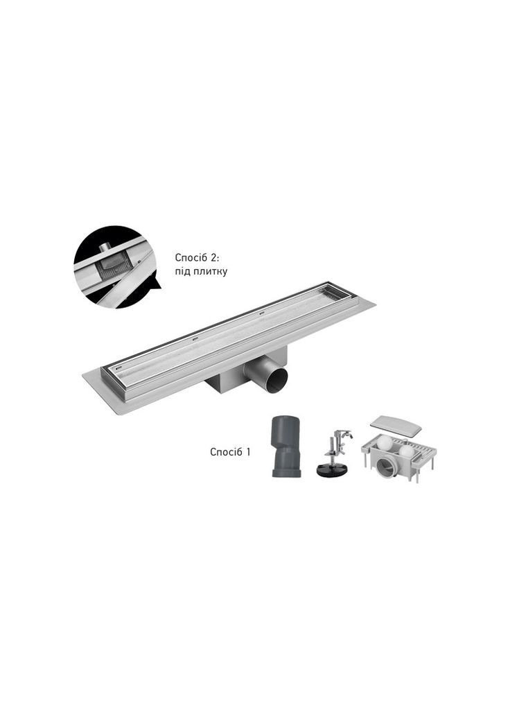 Душовий трап FD30-70x900 з нержавіючої сталі SUS304 (AC0702) KOER (315701723)
