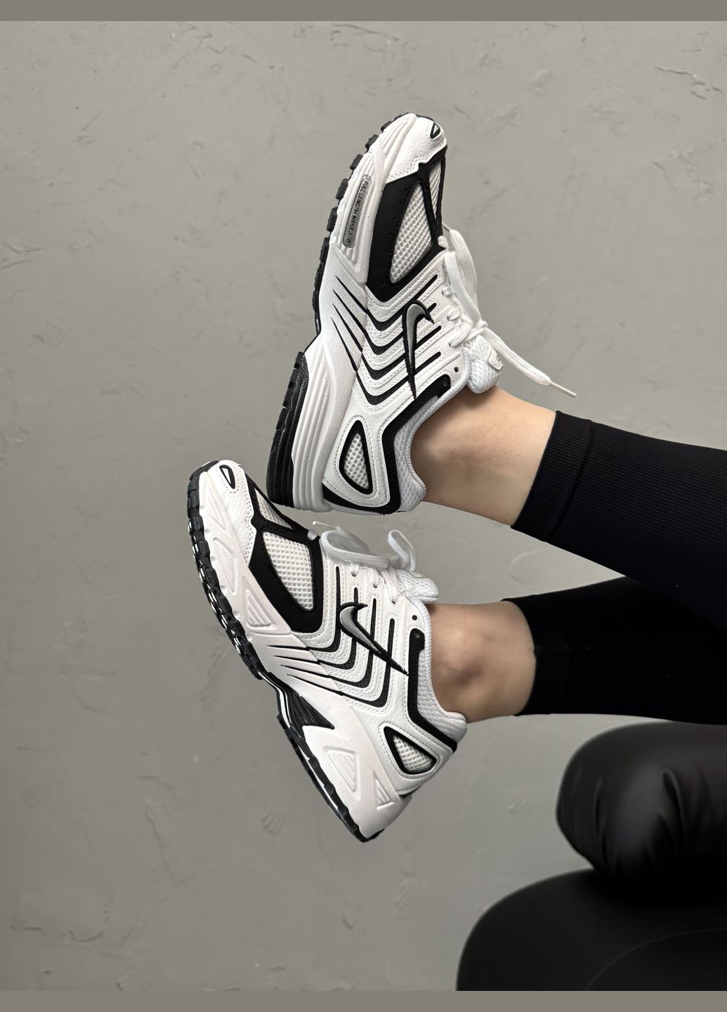 Кросівки жіночі і чоловічі Nike Air Pegasus 2K5 black white | Найк Аір Пегасус 2K5 чорно-білі No Brand чорно-білі демісезони (316091175)