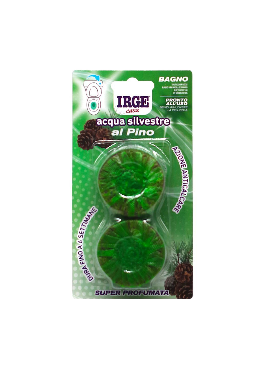 Таблетки для сливного бачка Сосна 2 шт IRGE (368294807)