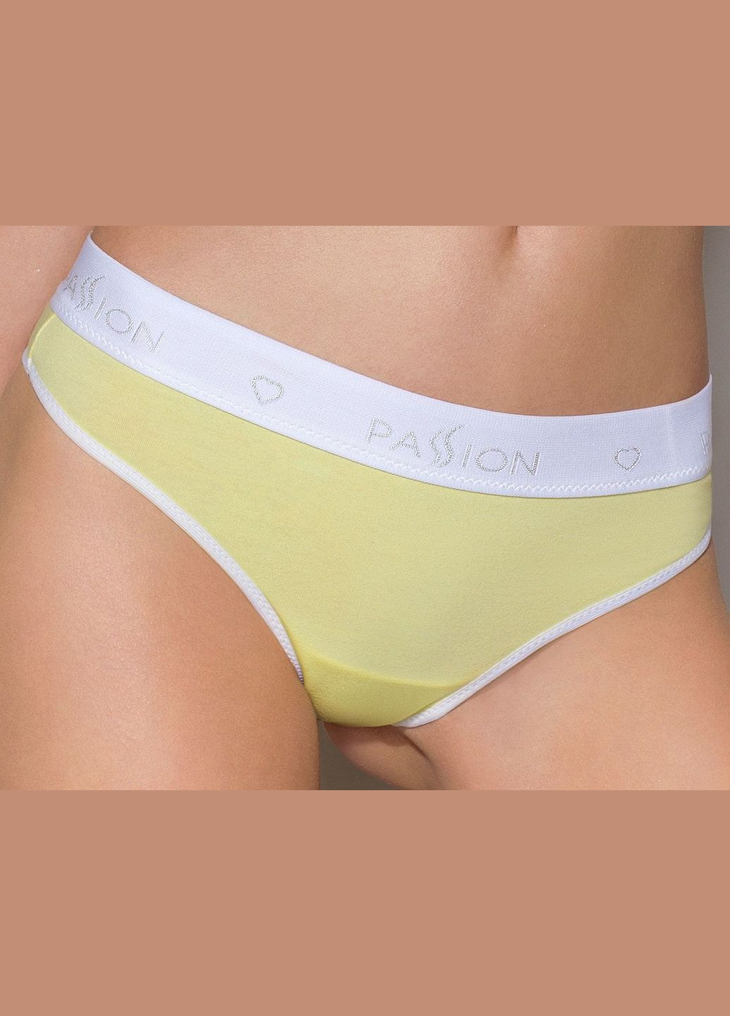 Жовтий демісезонний спортивні трусики-стрінги ps007 panties yellow, size Passion