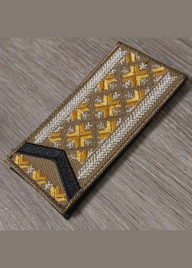 Шеврон Пагон старшего солдата Вооруженных Сил Украины - вышиванка кайот No Brand (336381808)