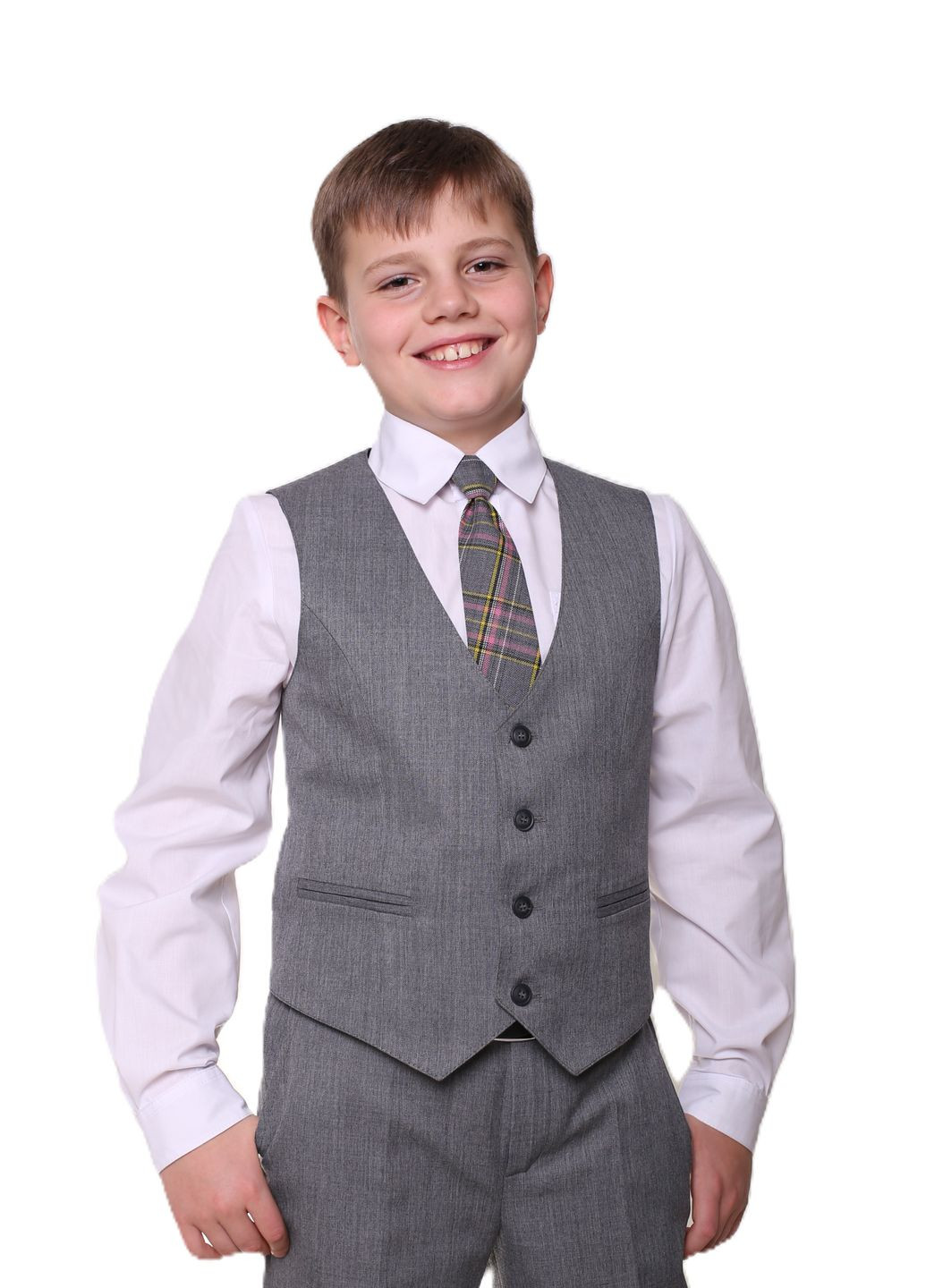 Жилет классический серый DM SASHKA МШФ-15 сірий (323001653)