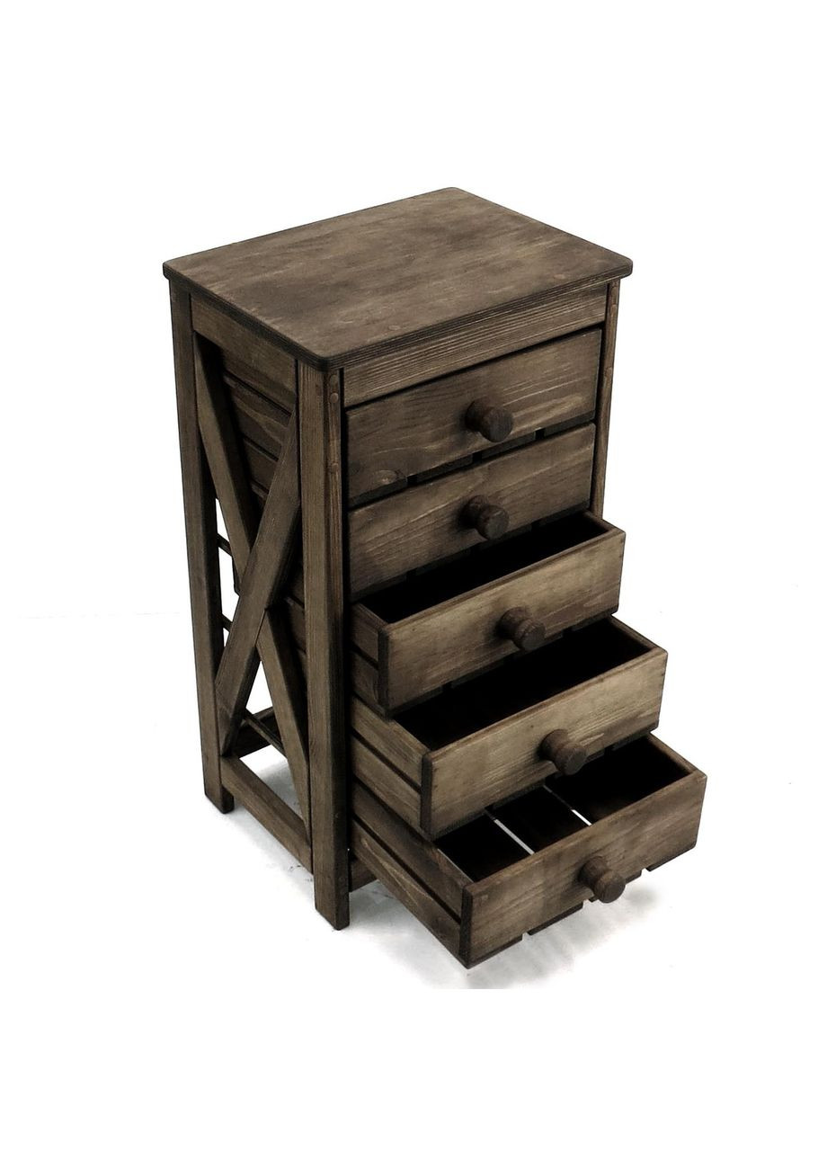 Стелаж для овочів і фруктів з дерева Догвуд мокко (ЯХТ-000110) No Brand (327848599)