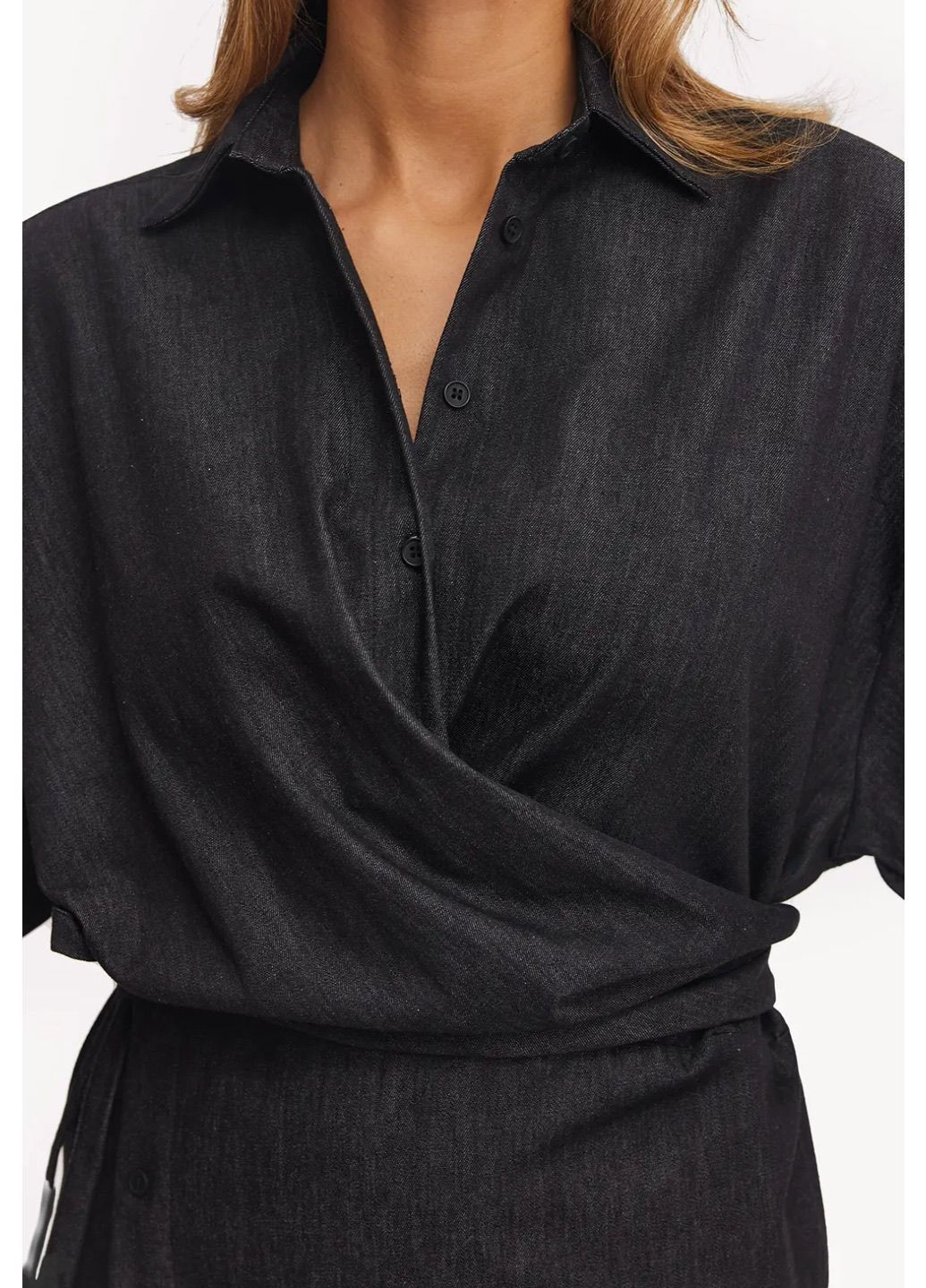 Черное черное короткое платье Loavies