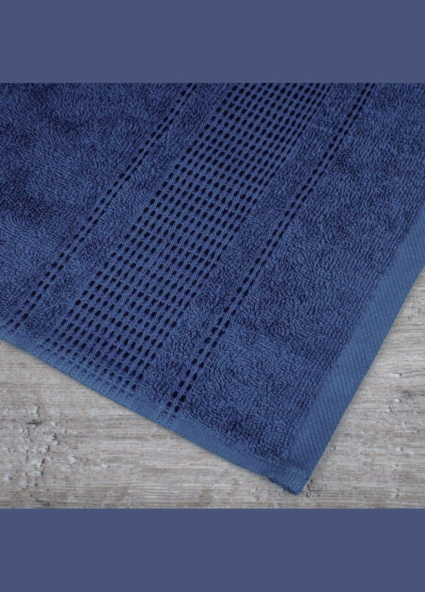 Рушник махровий Aisha — Royal джинс 100*150 (400 г/м2) Aisha Home Textile синій
