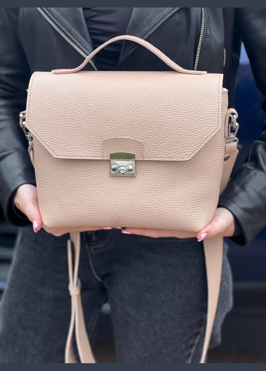 Женская кожаная сумка Лора Беж Dekey (332055293)