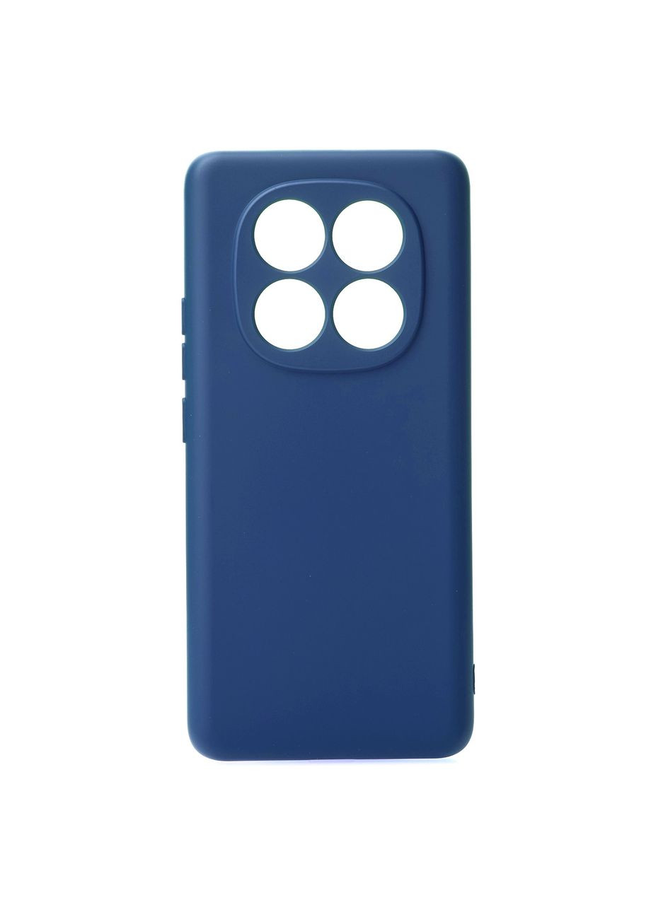 Силіконовий чохол для Redmi Note 14 Pro 5G Синій чохол із мікрофіброю Xiaomi (322068950)