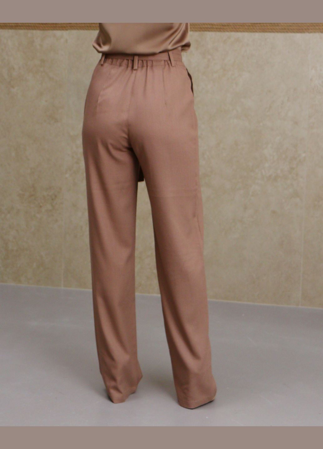 Женские белые брюки лен No Brand (347234593)