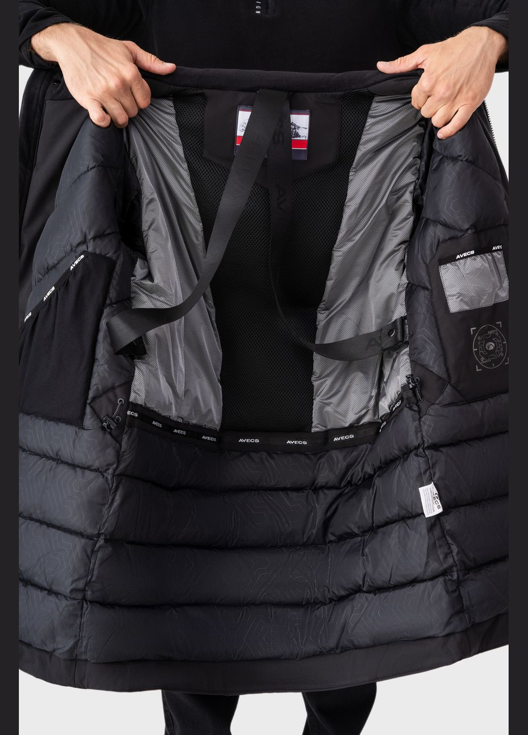 Чорна зимня куртка чорна з мембраною 5000 3xl Avecs