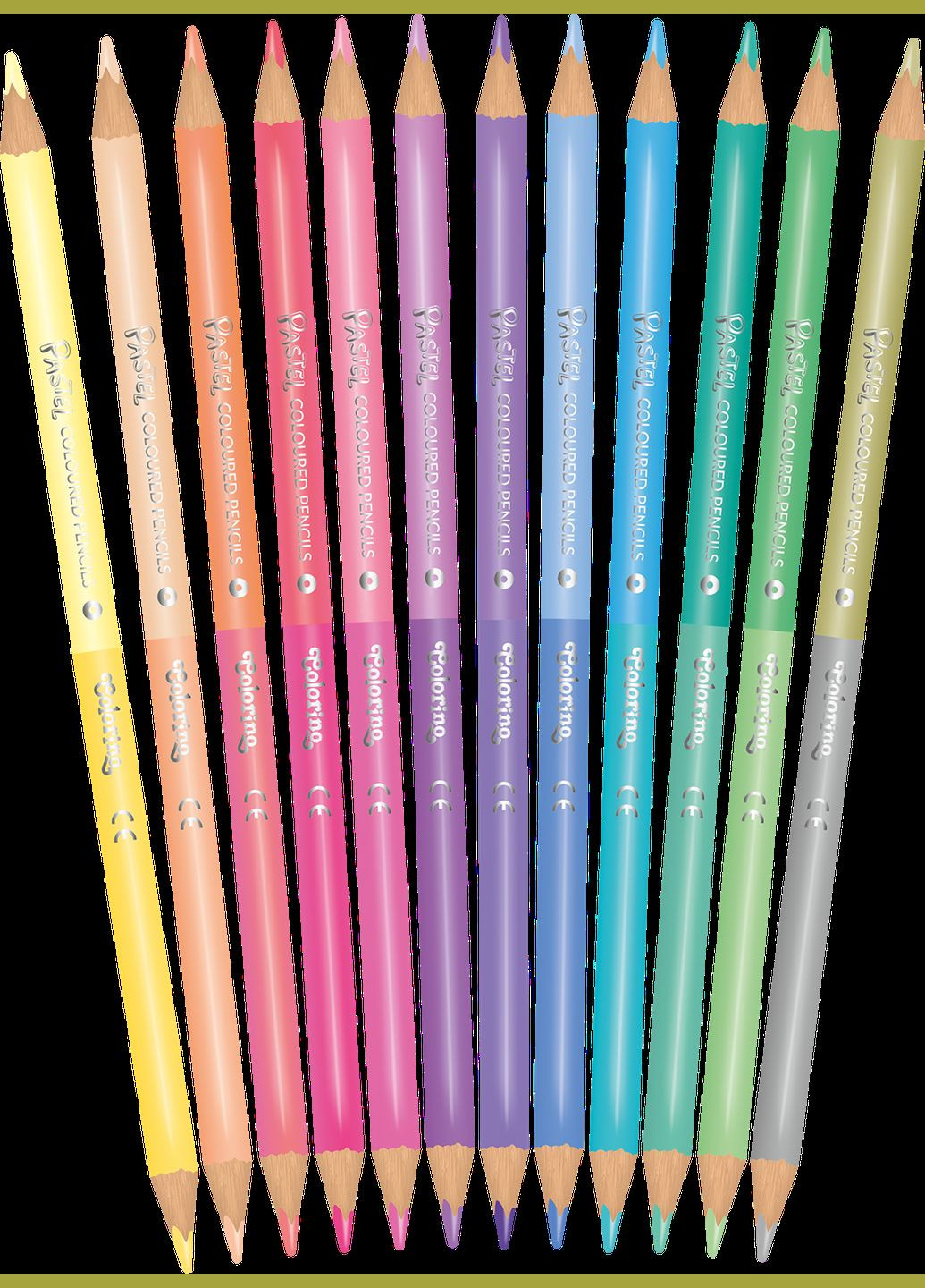 Набір кольорових двосторонніх олівців Пастель, 12 шт. () CoolPack 87737PTR (331860858)