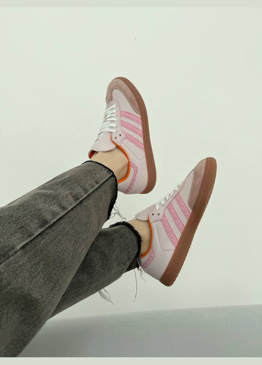 Рожеві всесезонні кросівки Vakko Adidas Samba