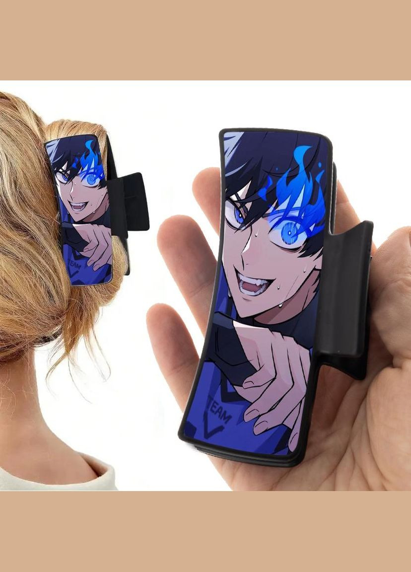 Заколка крабик для волосся Аніме Синя в'язниця #0006 чорний No Brand (315630676)