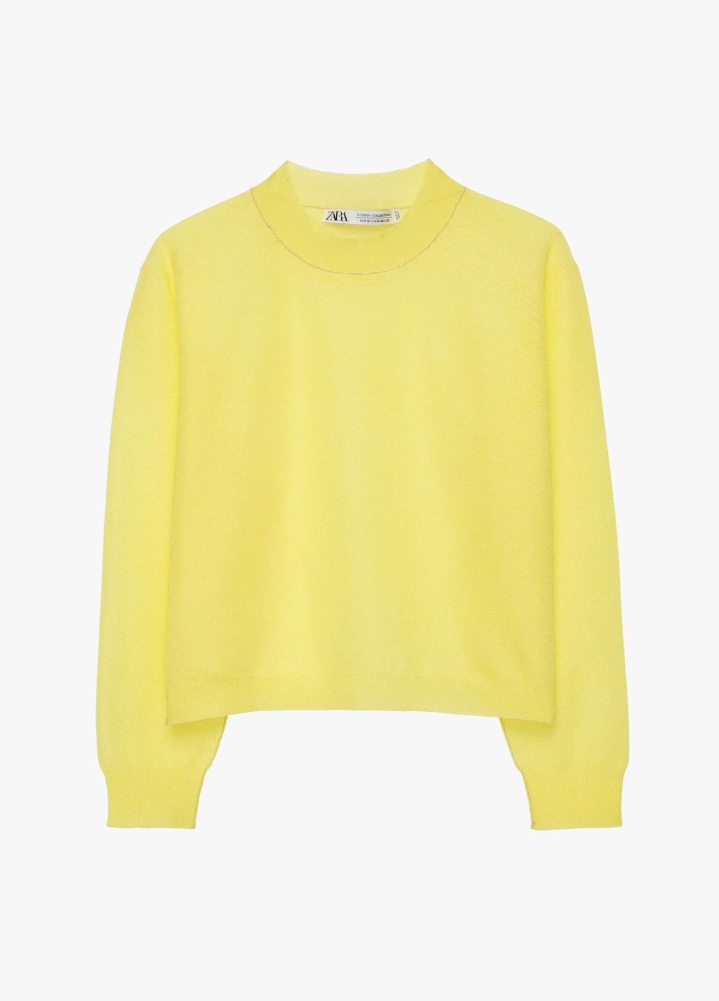 Жовтий демісезонний светр Zara