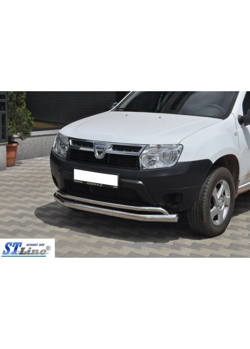 Передній захист ST017 (нерж.) для Dacia Duster 2008-2018 рр. CAN (389043721)
