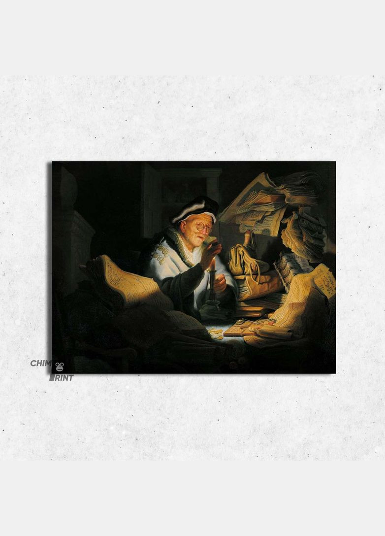 Друк на полотні Притча про багатія Рембрандта 20x30 No Brand (346495654)