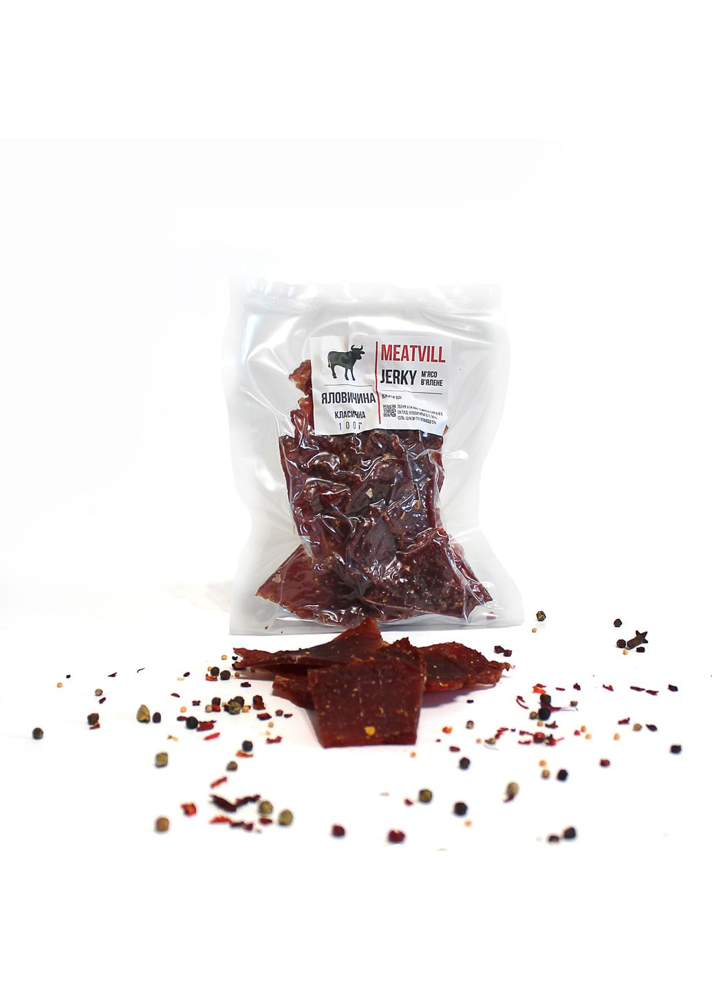 Джерки яловичина класична вакуум 100г Meatvill (322457398)