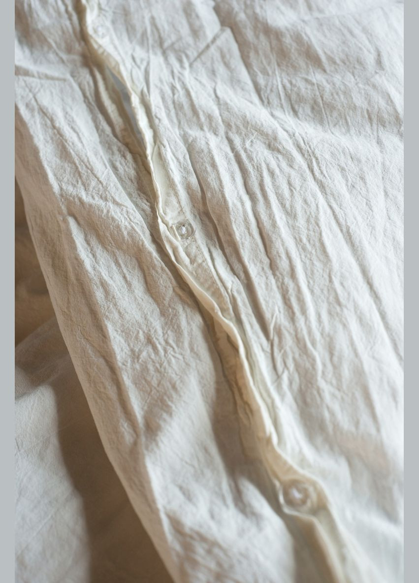 Комплект постільної білизни Stonewash Adriatic Milky сімейний молочний (93315609) SoundSleep (299704847)