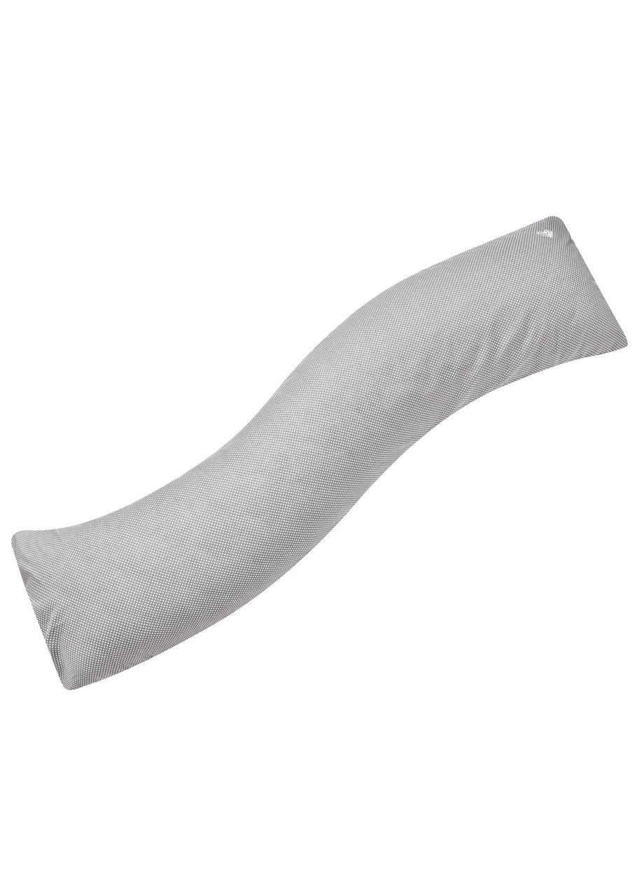 Наволочка для подушки S-Form TM 40х130 см с молнией без хлопка горошек серый IDEIA (289370541)
