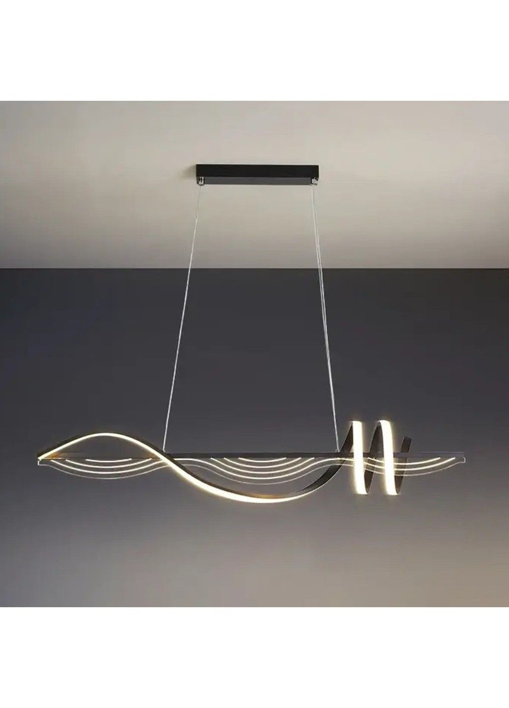 Світлодіодна люстра Меч PJ910 (100см) Чорна No Brand (331640516)