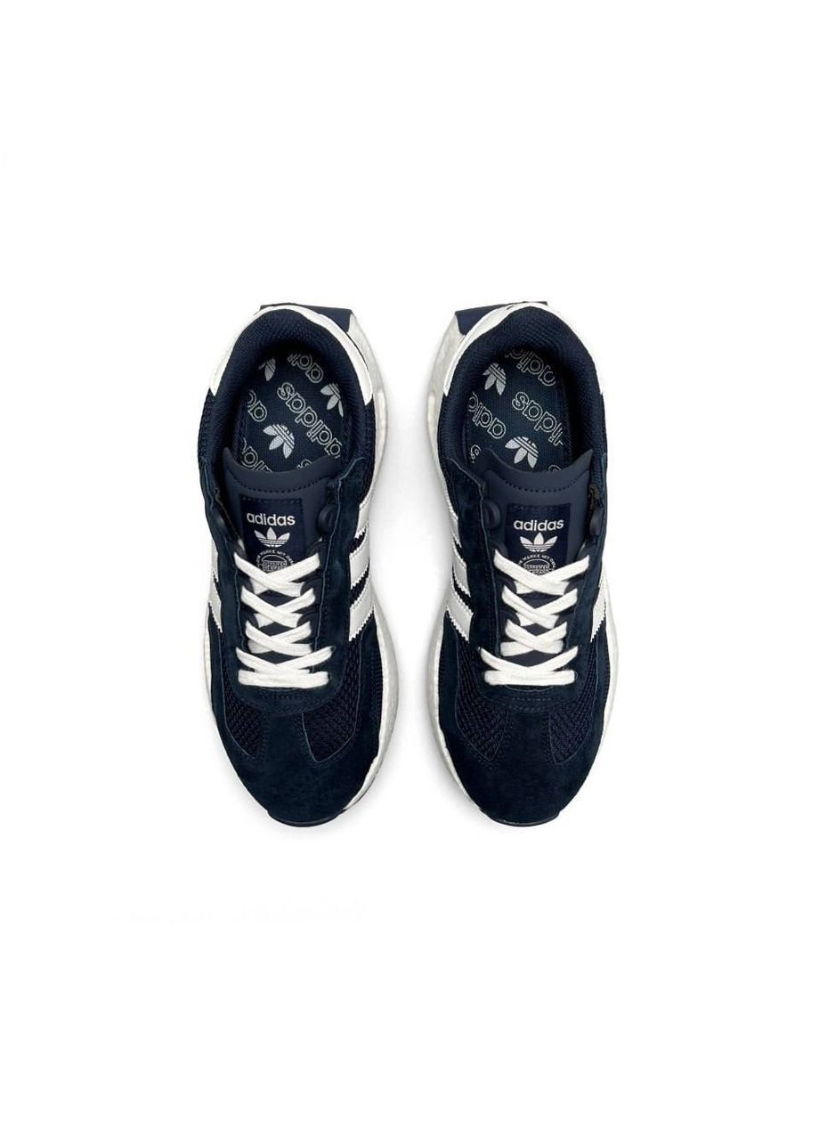 Синій Осінні кросівки чоловічі adidas navy white No Brand Originals Retropy E5