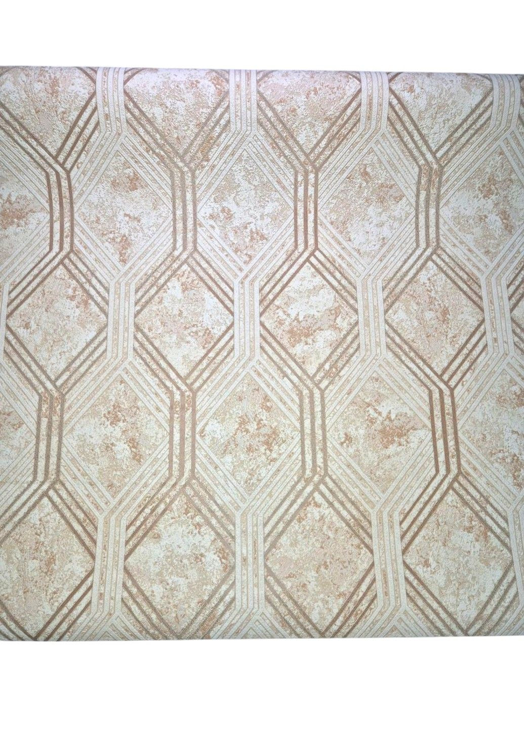 Обои виниловые 10.05 × 1.06 м Славянские обои 3687-02, бежевые для спальни и гостиной Слов'янські шпалери (340275505)