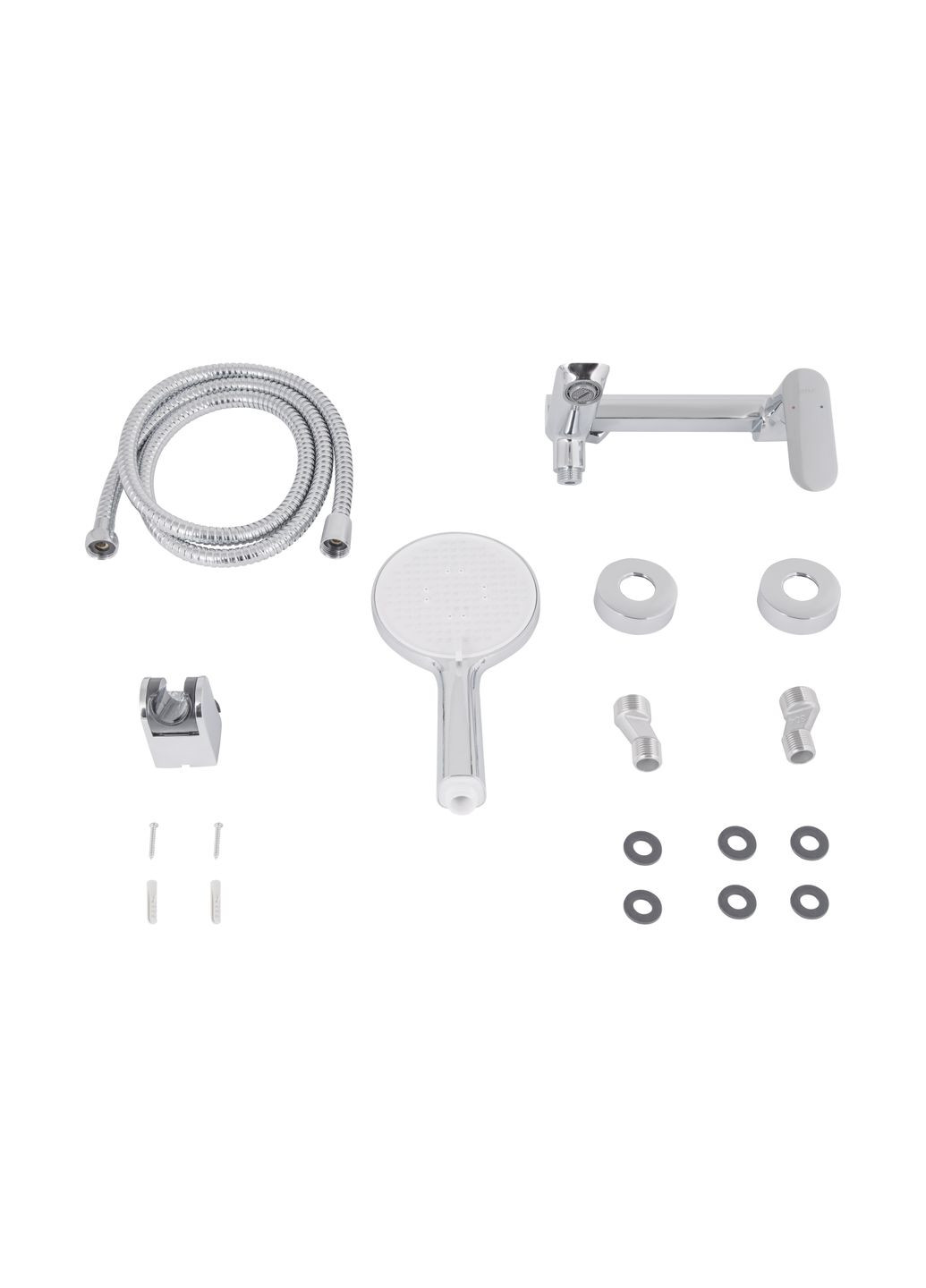 Змішувач для ванни Evia з поворотним виливом (з душовим гарнітуром) QTEVI260CRM47578 Chrome Qtap (351898730)