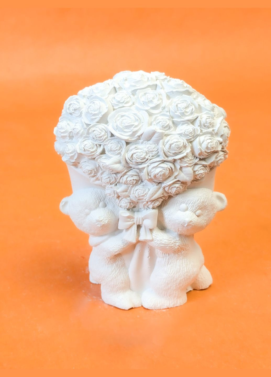 Гіпсова фігурка Ведмедики з букетом No Brand (336385806)