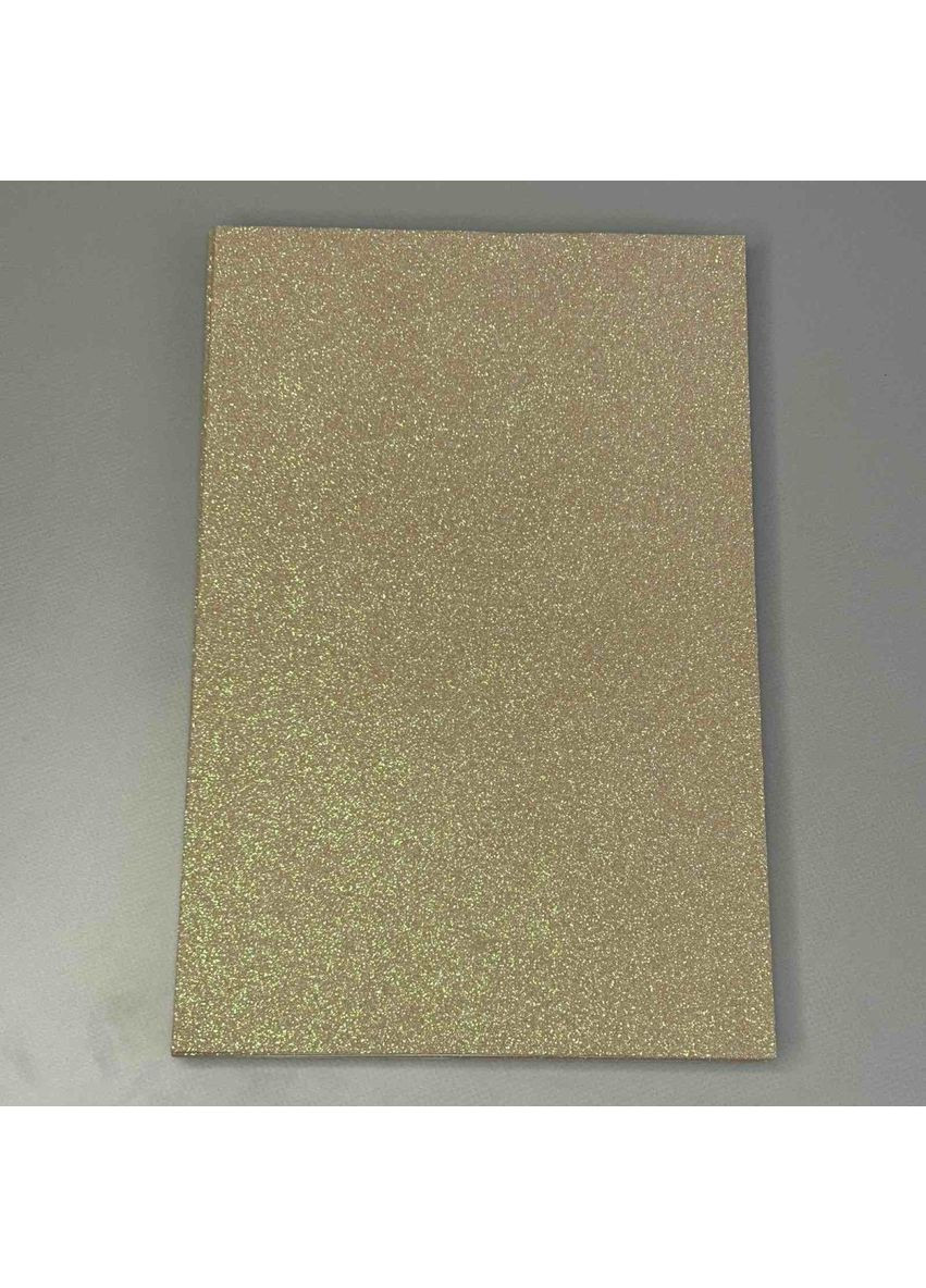 Фоамиран мокко с глиттером клеевое основание 1,6 мм, 1 лист А4 Plus-plus (354794130)