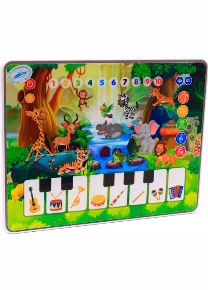 Іграшковий розвиваючий планшет M 3812 з піаніно No Brand (330610287)