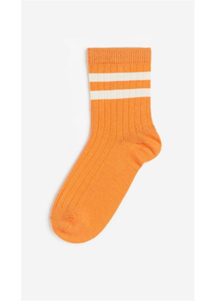 Шкарпетки з широкою резинкою для хлопчика 0487052-072 помаранч H&M (286328189)