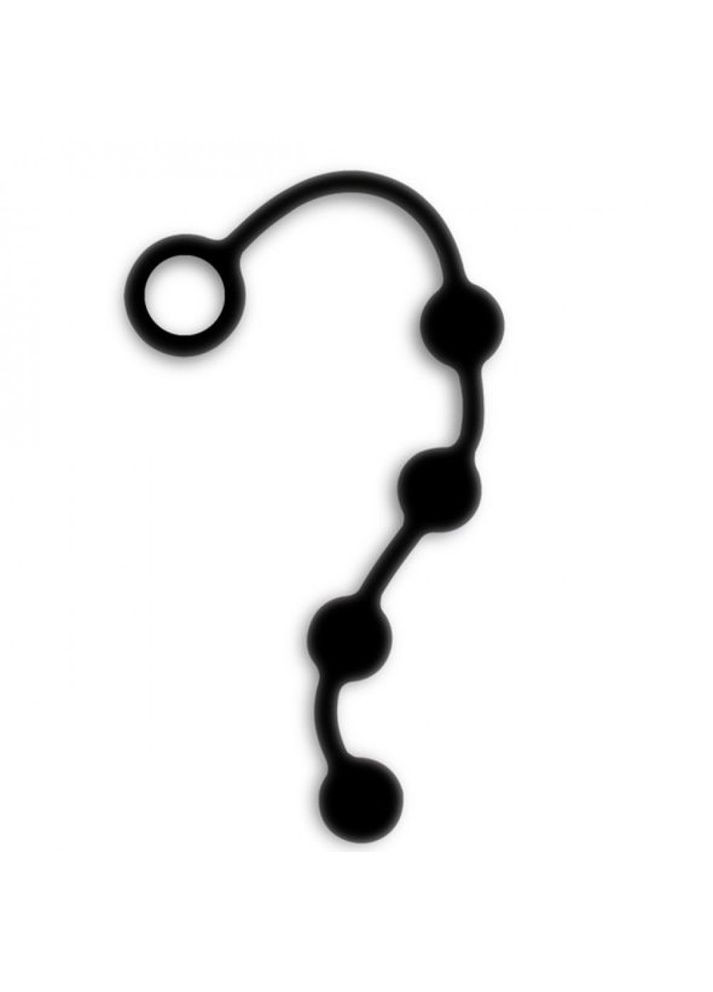 Анальний ланцюжок Excite, силіконові, 24 см х 2 см, чорні Nexus (297131629)