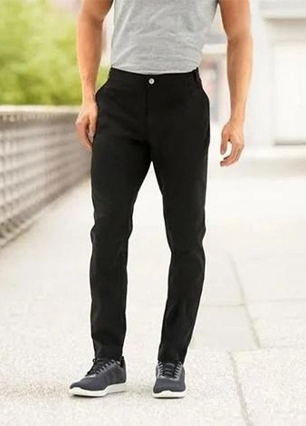 Черные спортивные, классические, повседневный, кэжуал демисезонные прямые брюки Crivit