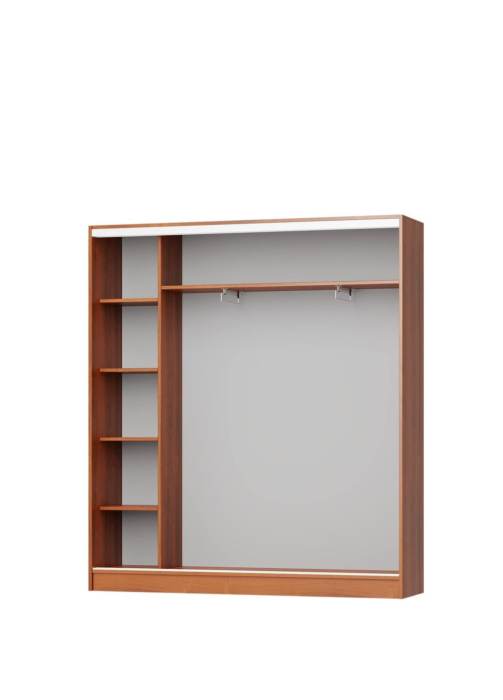 Шкаф-купе двухдверный Уни AL ДСП/Зеркало 180x45x210 см (MBS-2610) MebelStar (346288803)