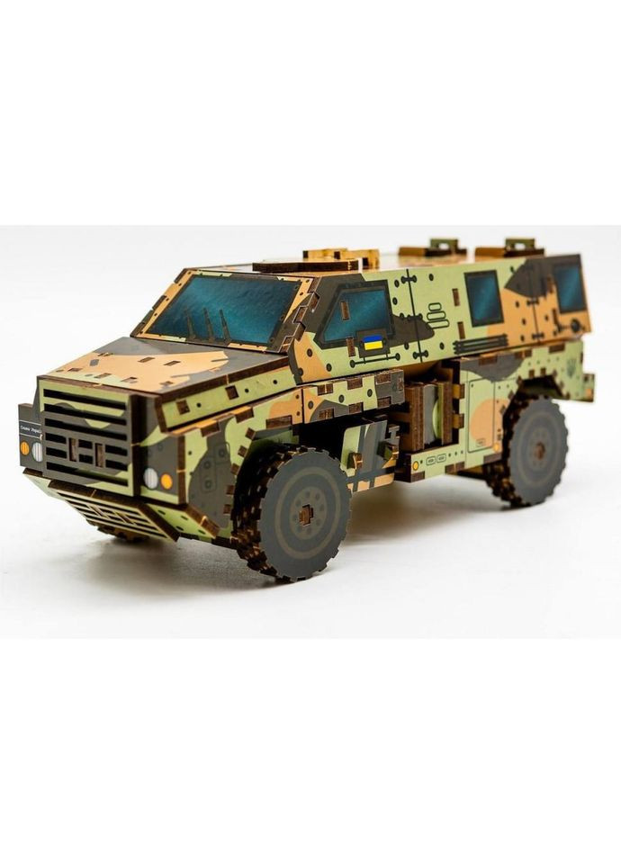 Деревянный 3D конструктор "Бушмастер" 139-0209, 139 деталей PuzzleOK (370977546)