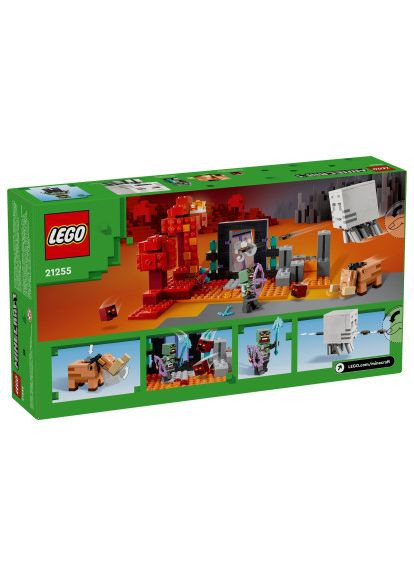 Конструктор Minecraft Засідка біля порталу в Нижній світ 352 деталей (21255) Lego Minecraft Засідка біля порталу в Нижній світ 352 д (366514754)