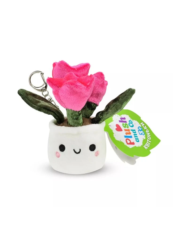 Мягкая игрушка-брелок Цветочки Тюльпан розовый 10 см (PLC25056) Plush and Co (375071748)
