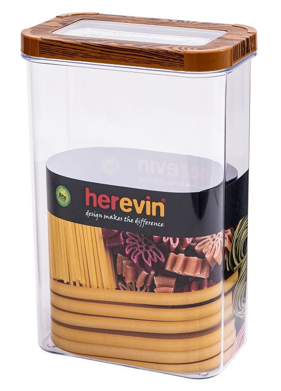 Контейнер Wood Transparent Lid 2.5 л (161208-003) (6989553) Herevin (362474541)